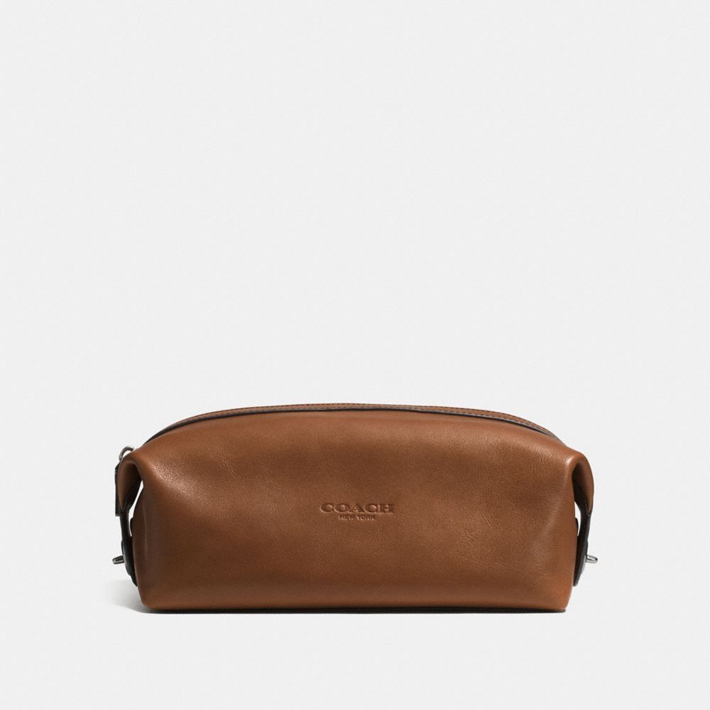 COACH F93436 Dopp Kit DARK SADDLE