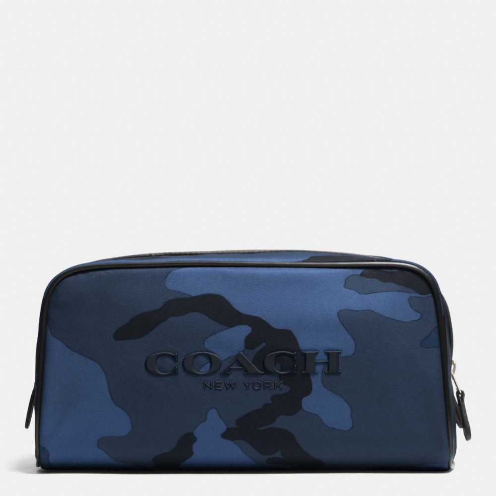 COACH F93446 Weekend Travel Kit In Nylon BLUE CAMO