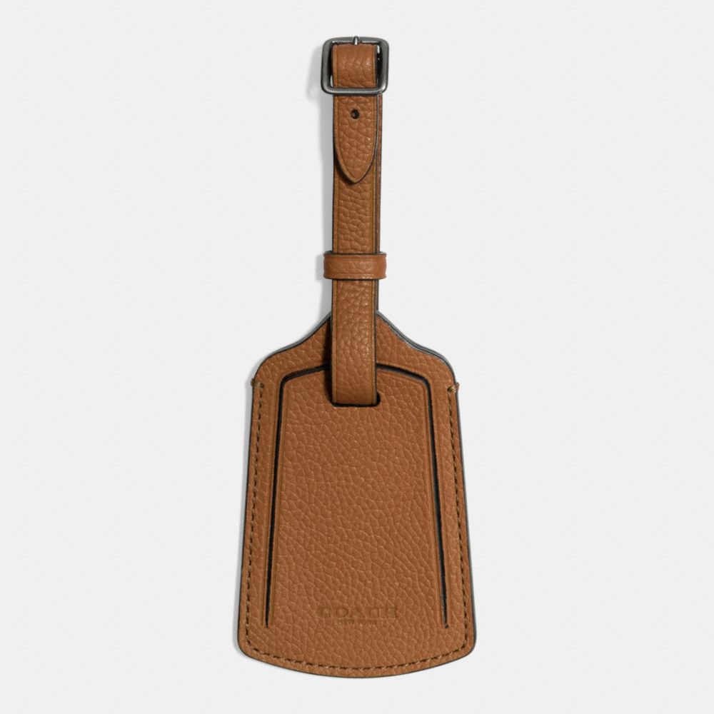 COACH F93475 Luggage Tag SADDLE