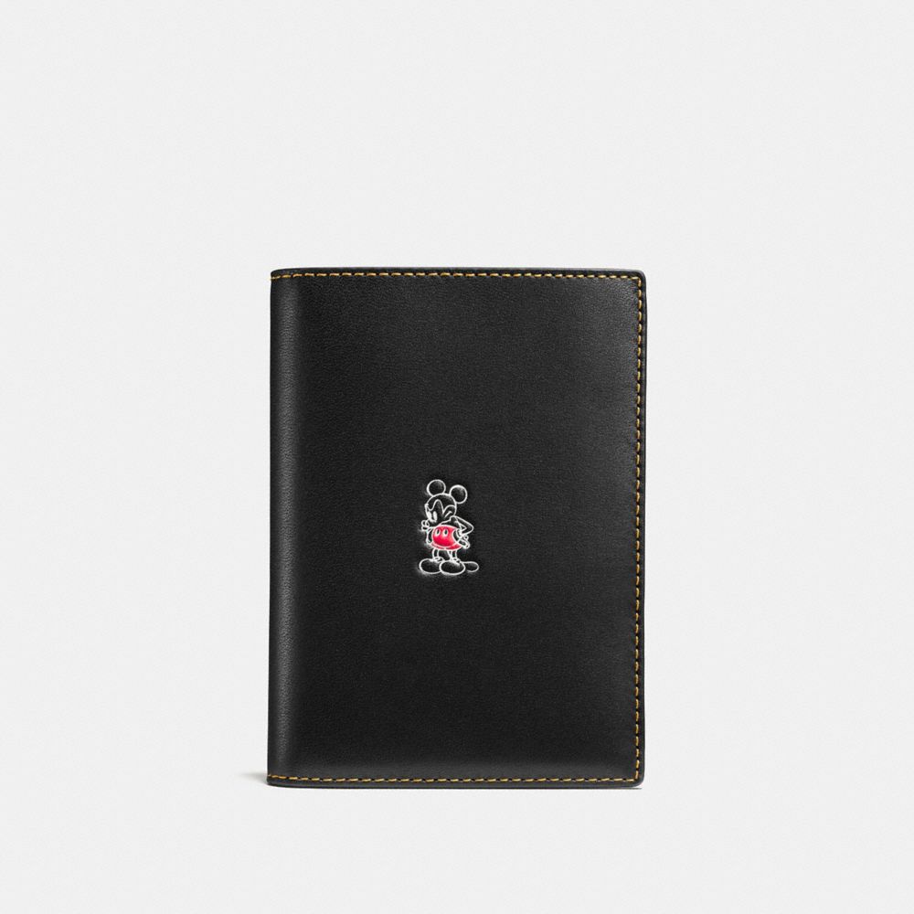 COACH F93600 MICKEY PASSPORT CASE BLACK