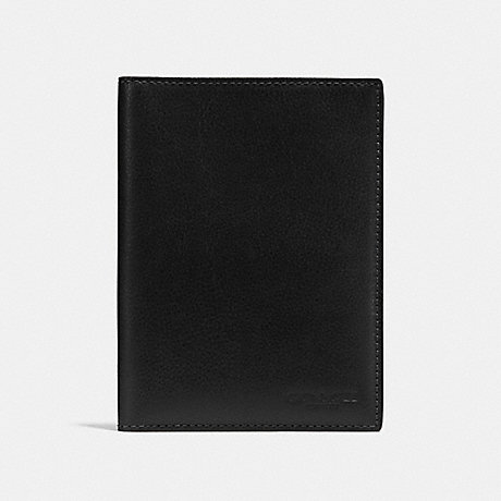 COACH F93604BLK PASSPORT CASE BLACK