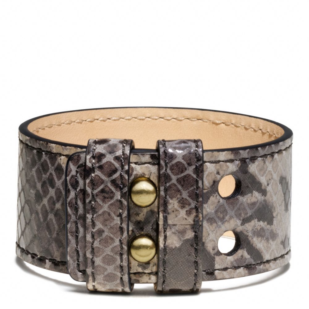 COACH F94014 Python Collar Pin Bracelet 