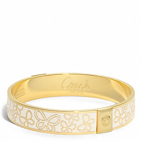 COACH f94050 HALF INCH PAVE BUTTERFLY BANGLE 