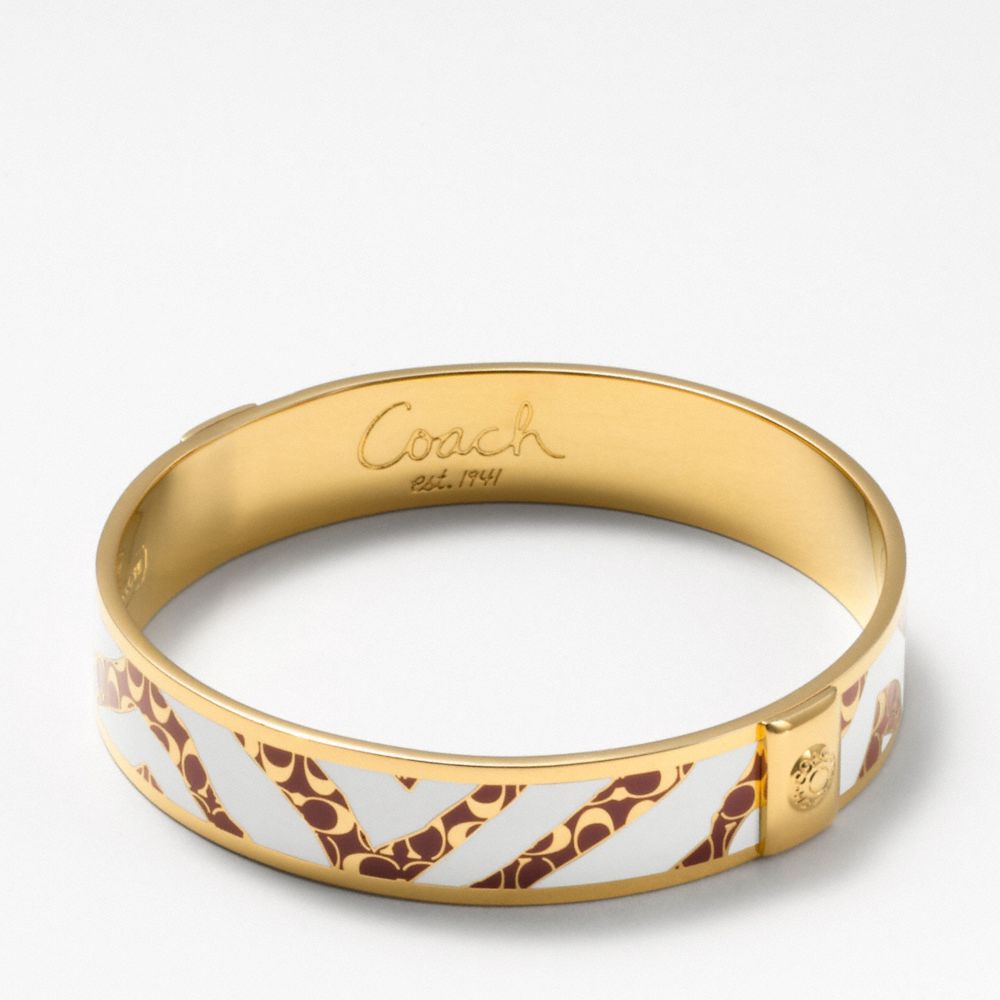 COACH F94262 - HALF INCH ZEBRA BANGLE ONE-COLOR