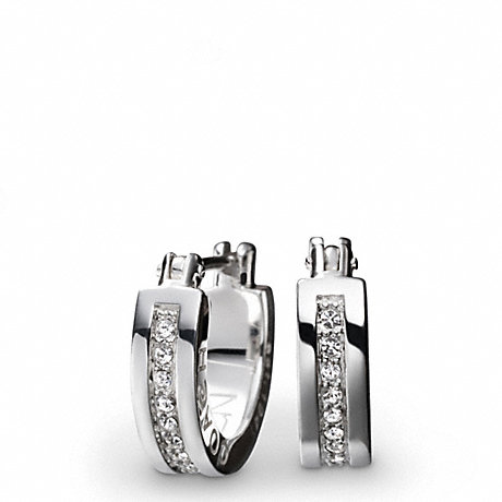 COACH F95150 STERLING RONDELL HUGGIE EARRING ONE-COLOR