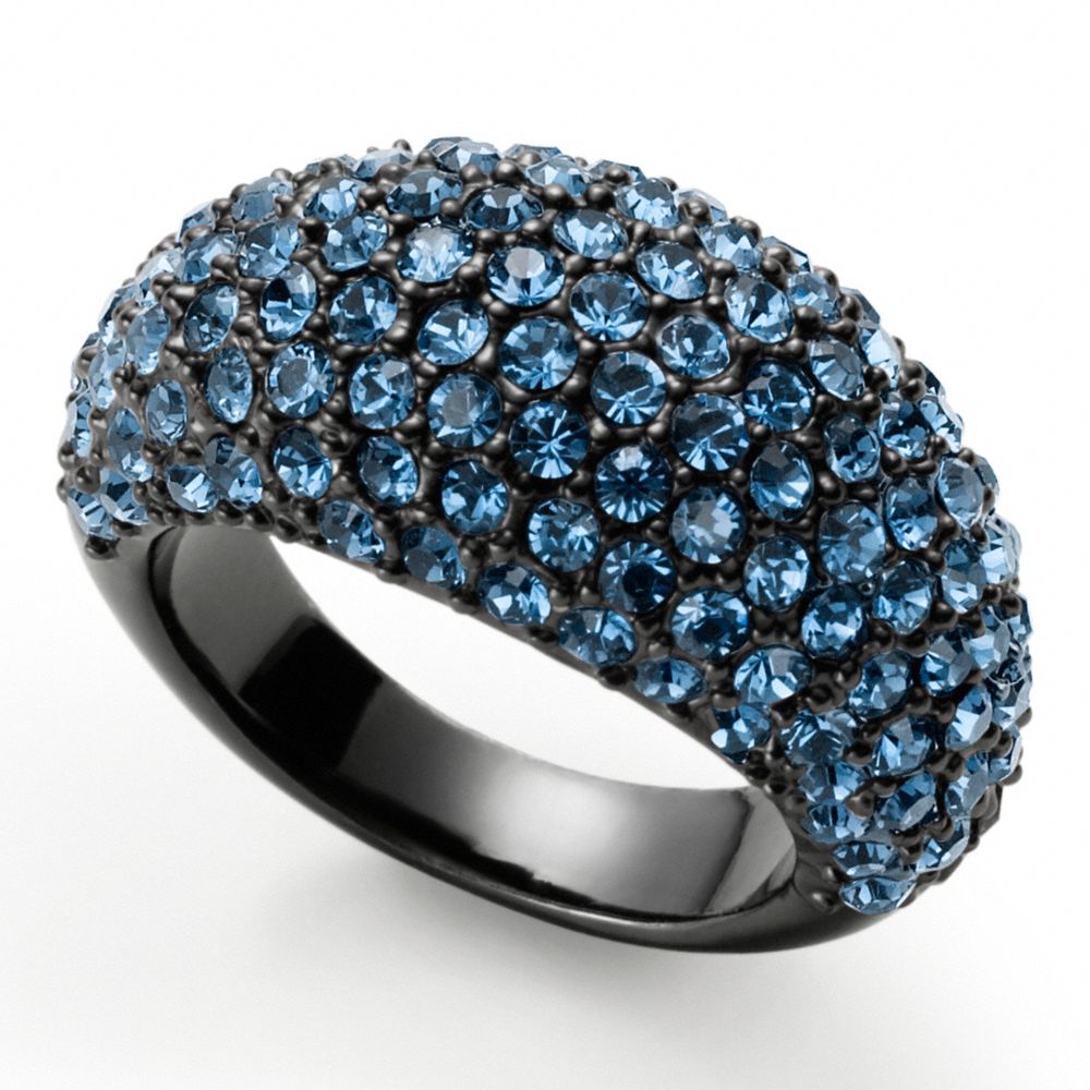 HOLIDAY PAVE DOMED RING - f95240 - F95240BKBL