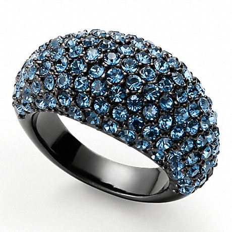 COACH f95240 HOLIDAY PAVE DOMED RING 