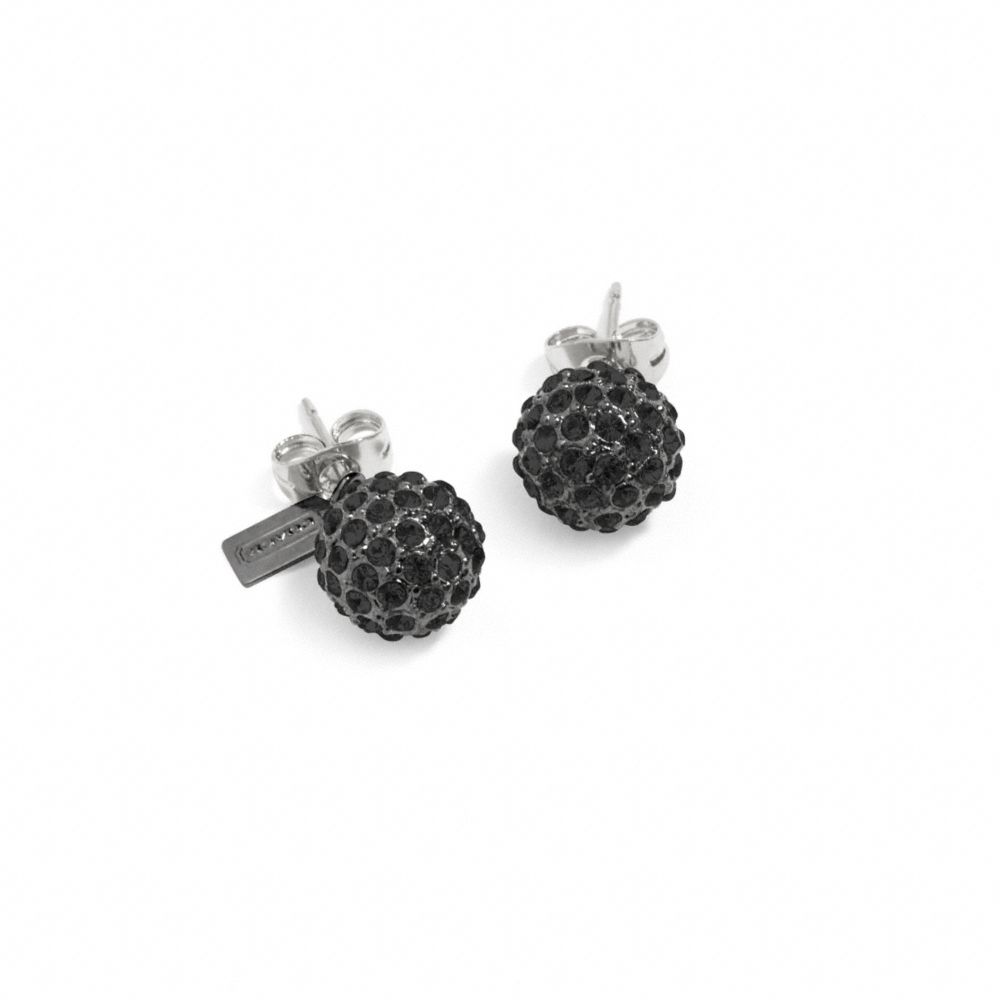 HOLIDAY PAVE STUD EARRINGS - f95252 - BLACK/BLACK