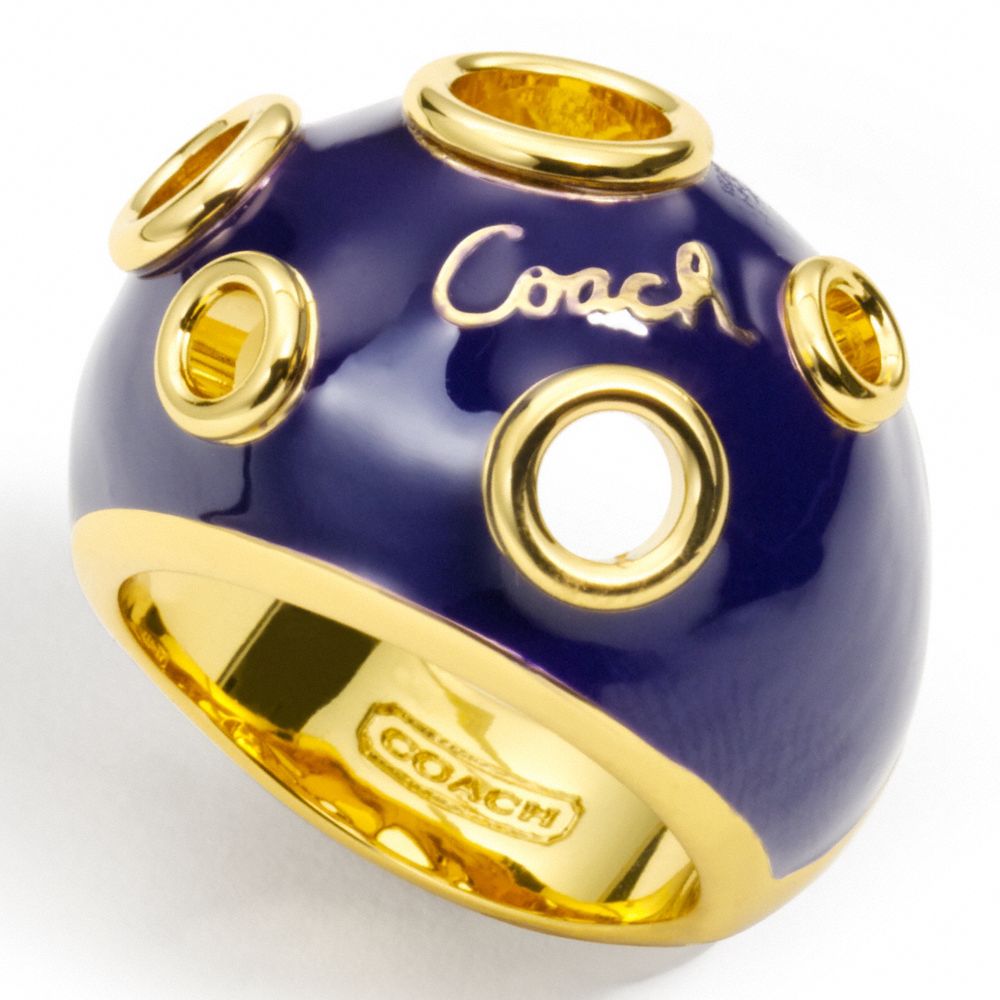 COACH f95380 COACH ENAMEL CUSHION RING 