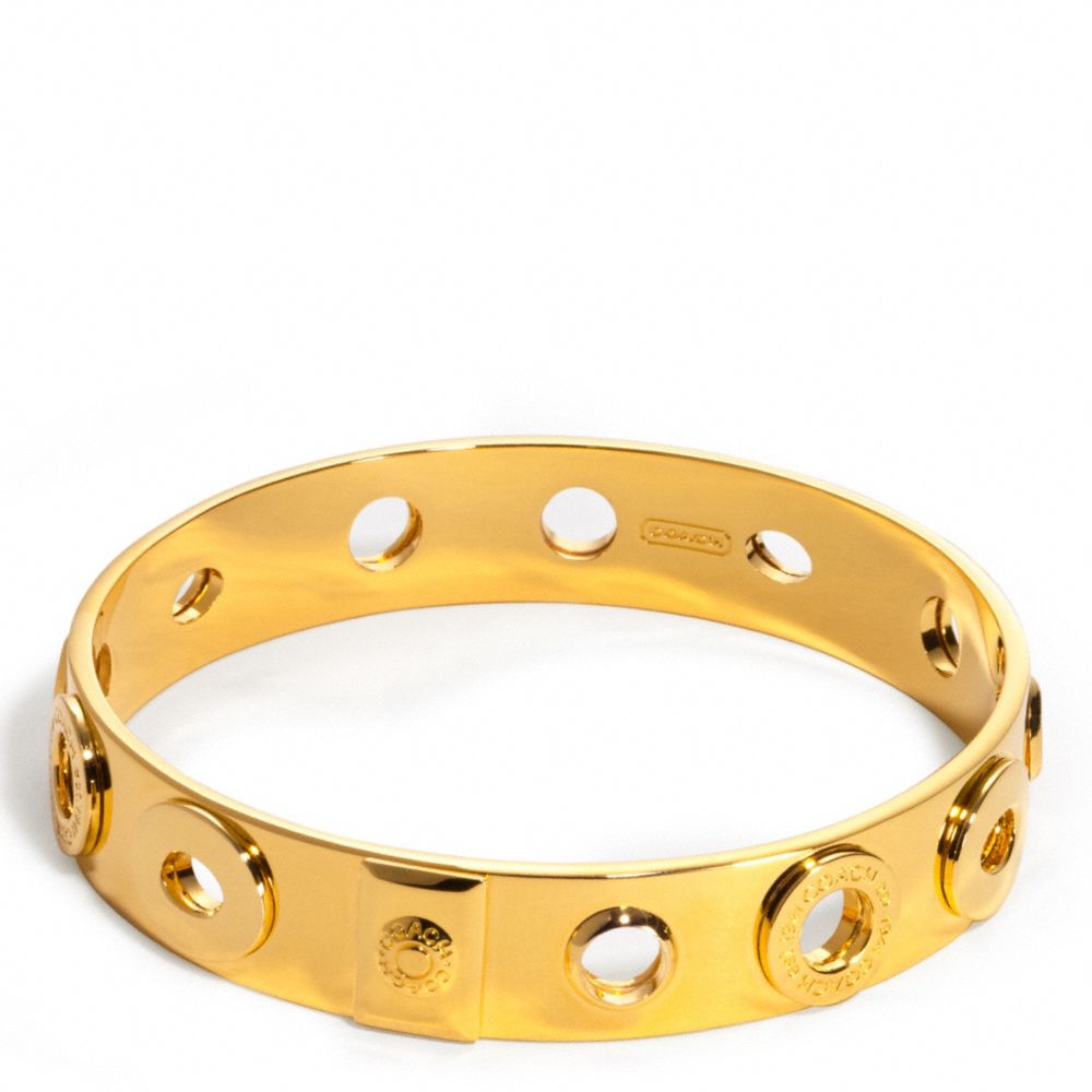 BRIDGET MULTI EYELET BANGLE - f95393 - F95393GDGD