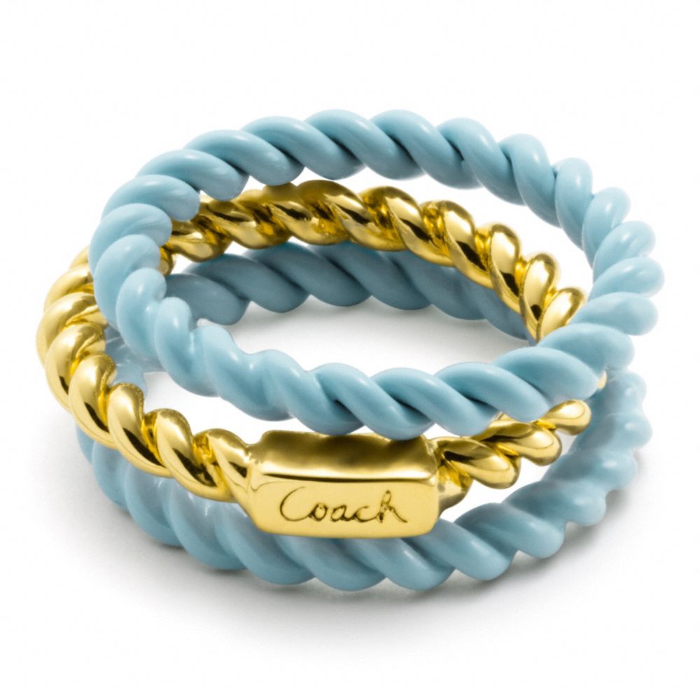 COACH f95584 SANDY FROZEN ROPE RING SET 