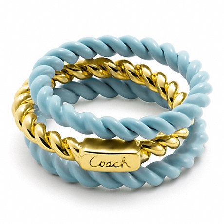 COACH F95584 SANDY FROZEN ROPE RING SET ONE-COLOR