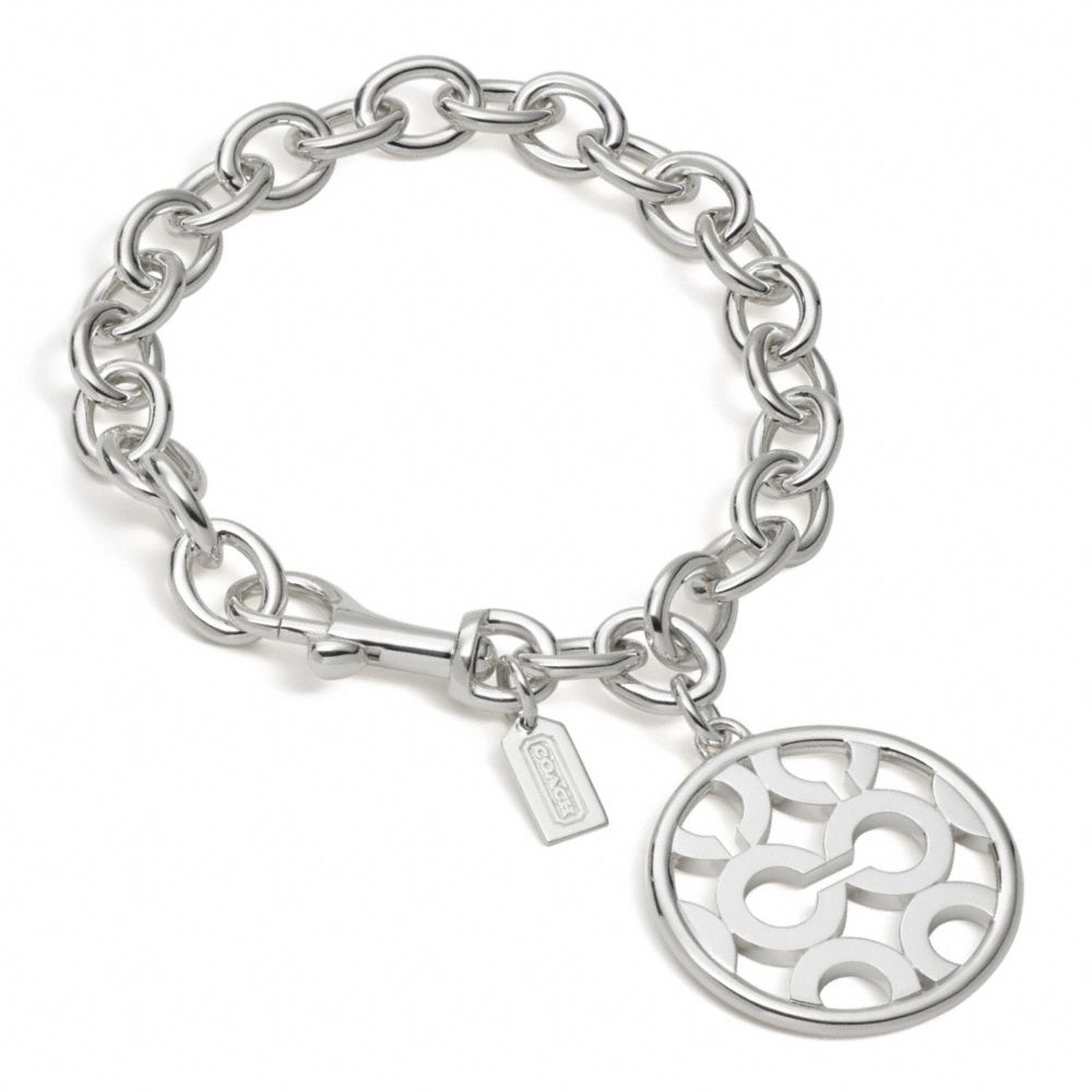 COACH F95648 STERLING OP ART DISC BRACELET ONE-COLOR