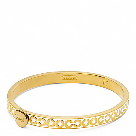 COACH F95686 THIN OP ART HINGED BANGLE ONE-COLOR