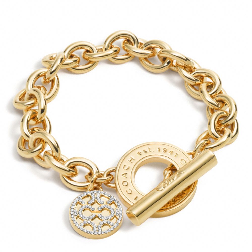 CLASSIC OP ART TOGGLE BRACELET COACH F95732