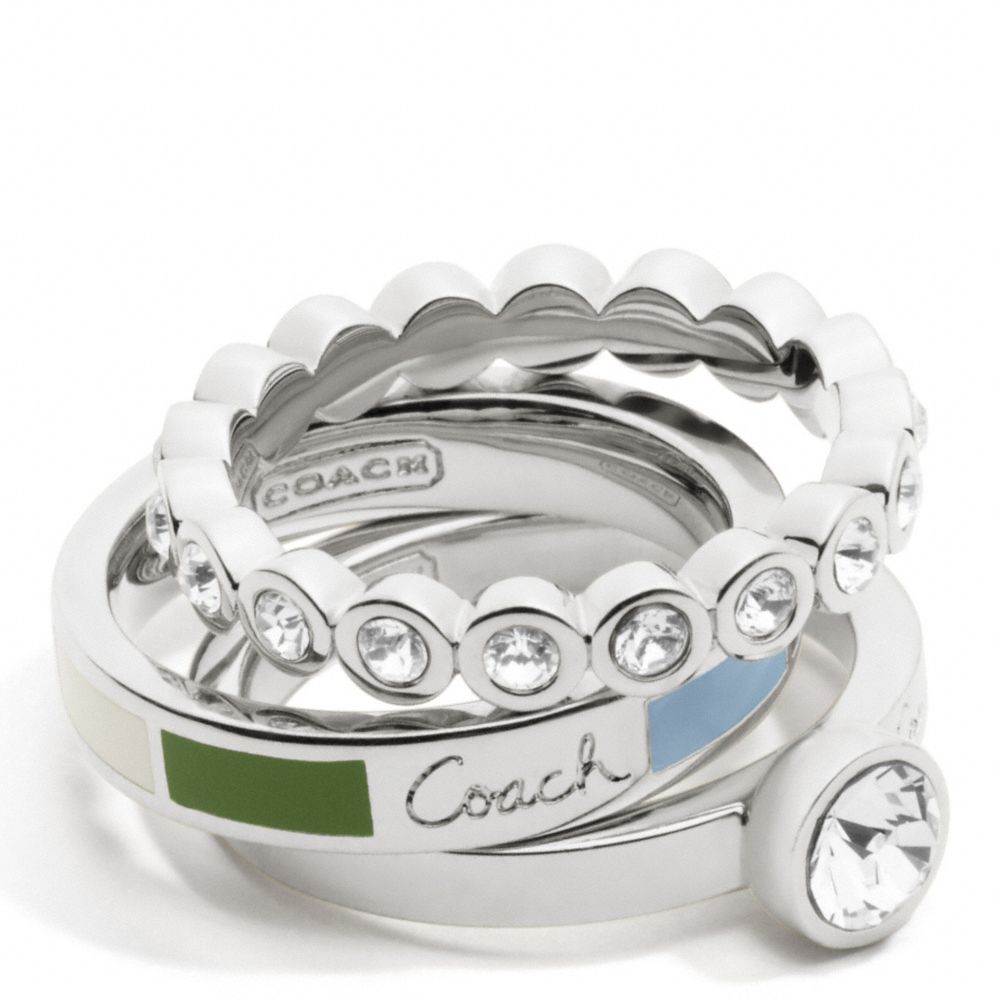 COACH F95756 COACH LEGACY RING SET ONE-COLOR