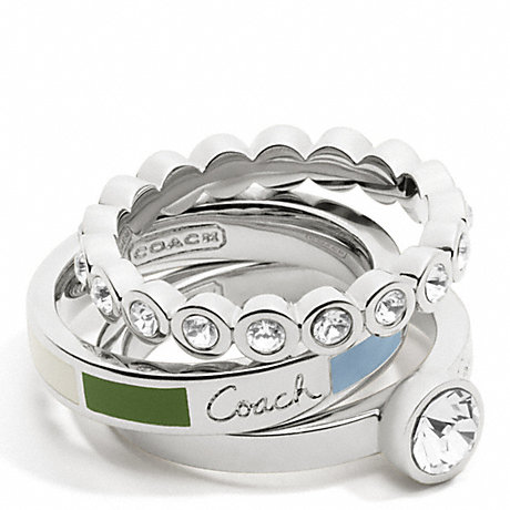 COACH F95756 COACH LEGACY RING SET ONE-COLOR