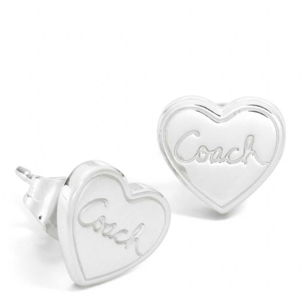 COACH F95847 Heart Stud Earrings 