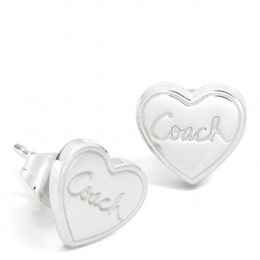 HEART STUD EARRINGS COACH F95847