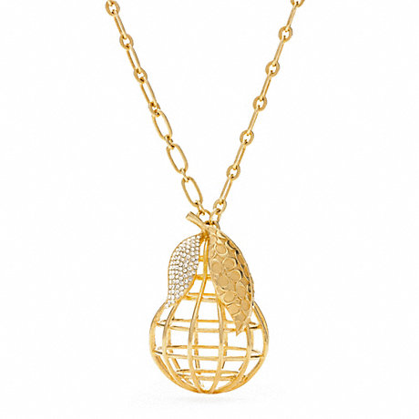 COACH f95940 PEAR NECKLACE 