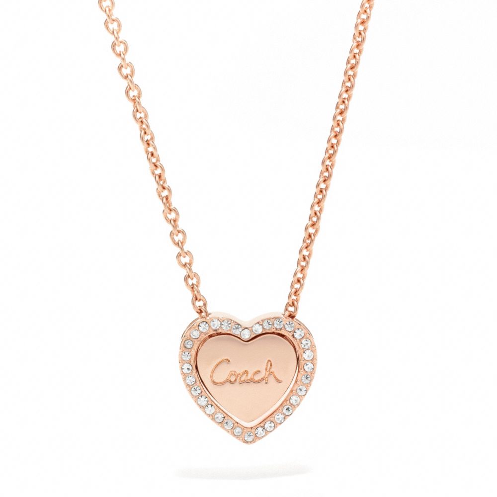 COACH f96041 CONVERTIBLE HEART NECKLACE 