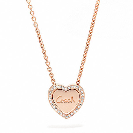 COACH F96041 CONVERTIBLE HEART NECKLACE ONE-COLOR
