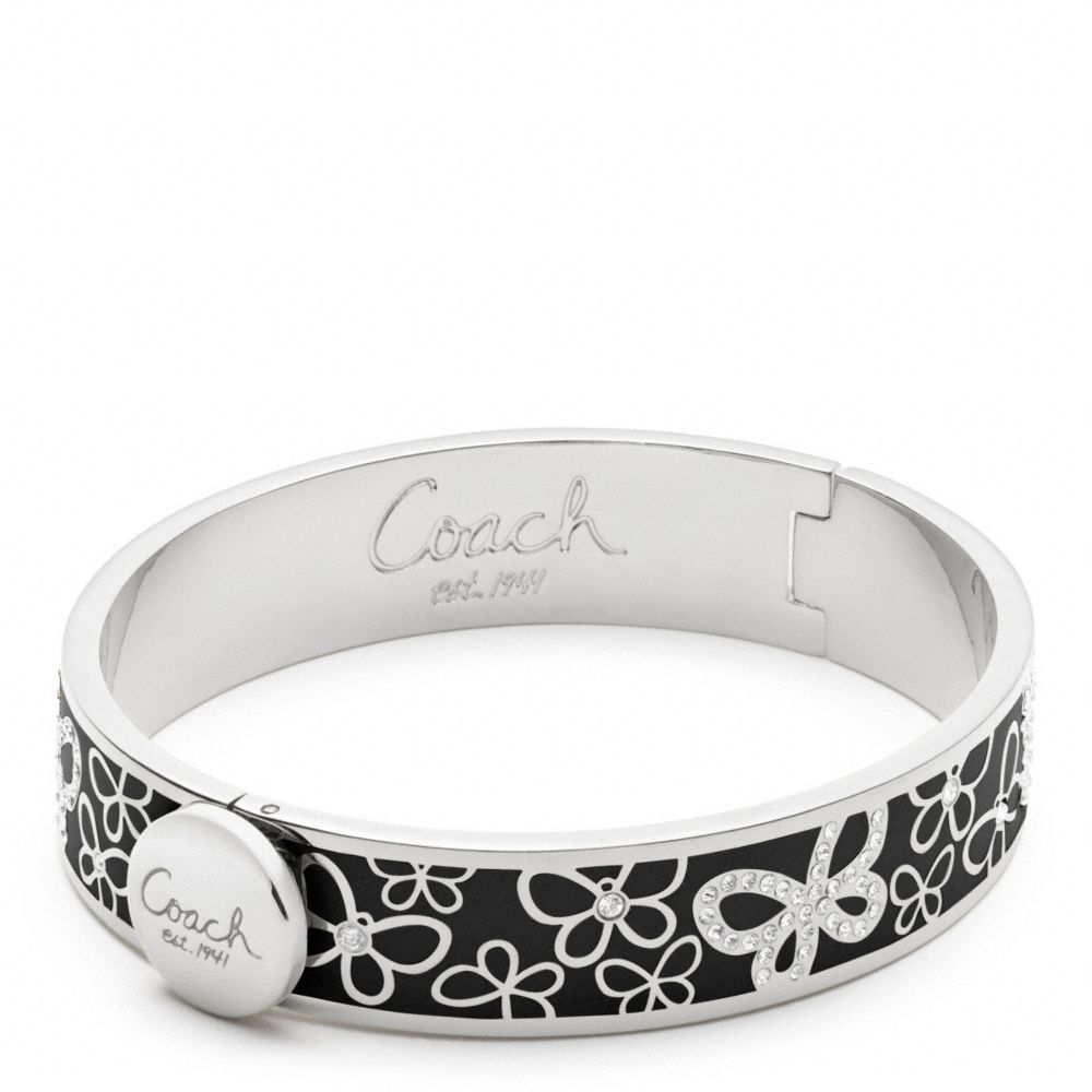 COACH F96045 - HALF INCH HINGED PAVE BUTTERFLY BANGLE ONE-COLOR