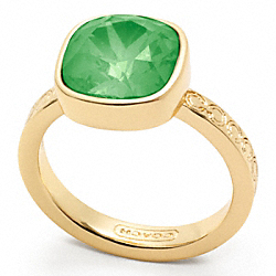 COACH SQUARE STONE RING - ONE COLOR - F96053