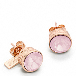 COACH F96054 - STONE STUD EARRINGS ONE-COLOR