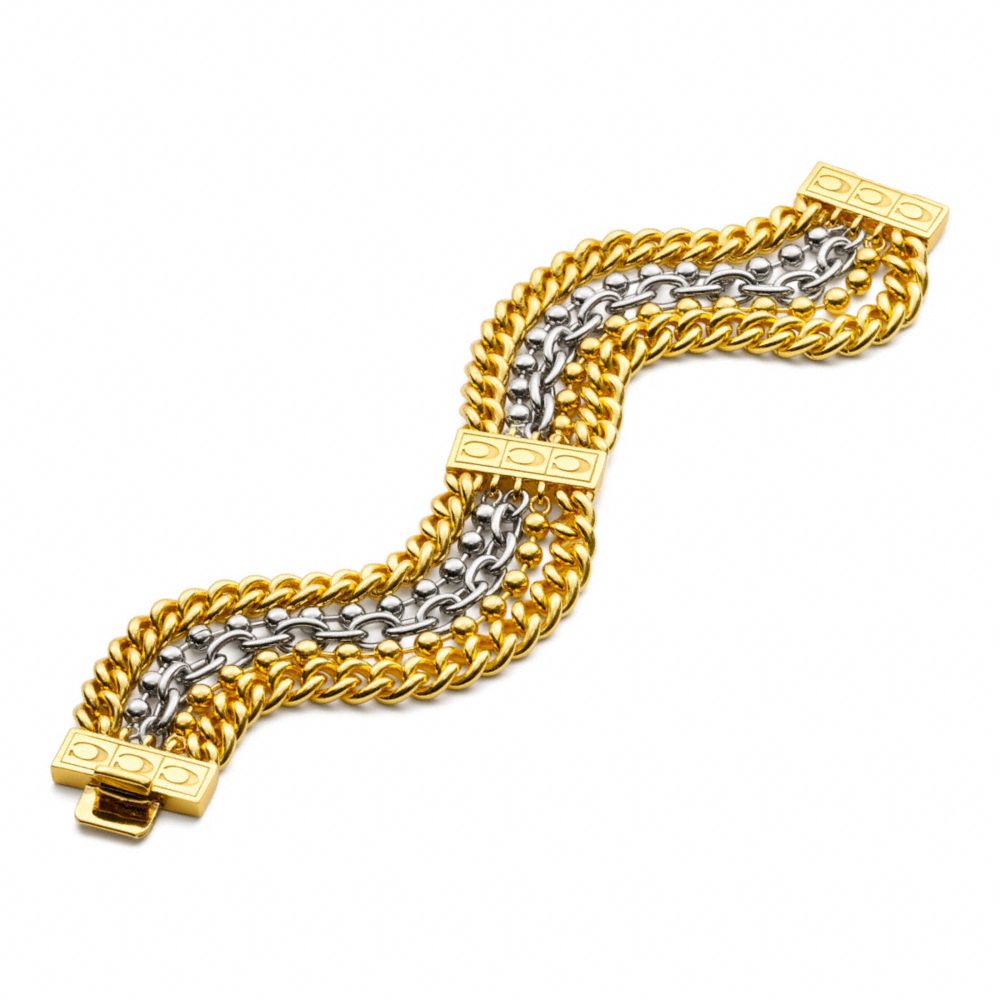 COACH F96081 Multi Chain Bracelet 