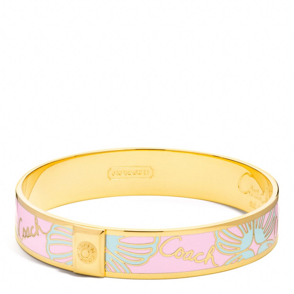 COACH F96136 HALF INCH COACH SHELL BANGLE ONE-COLOR