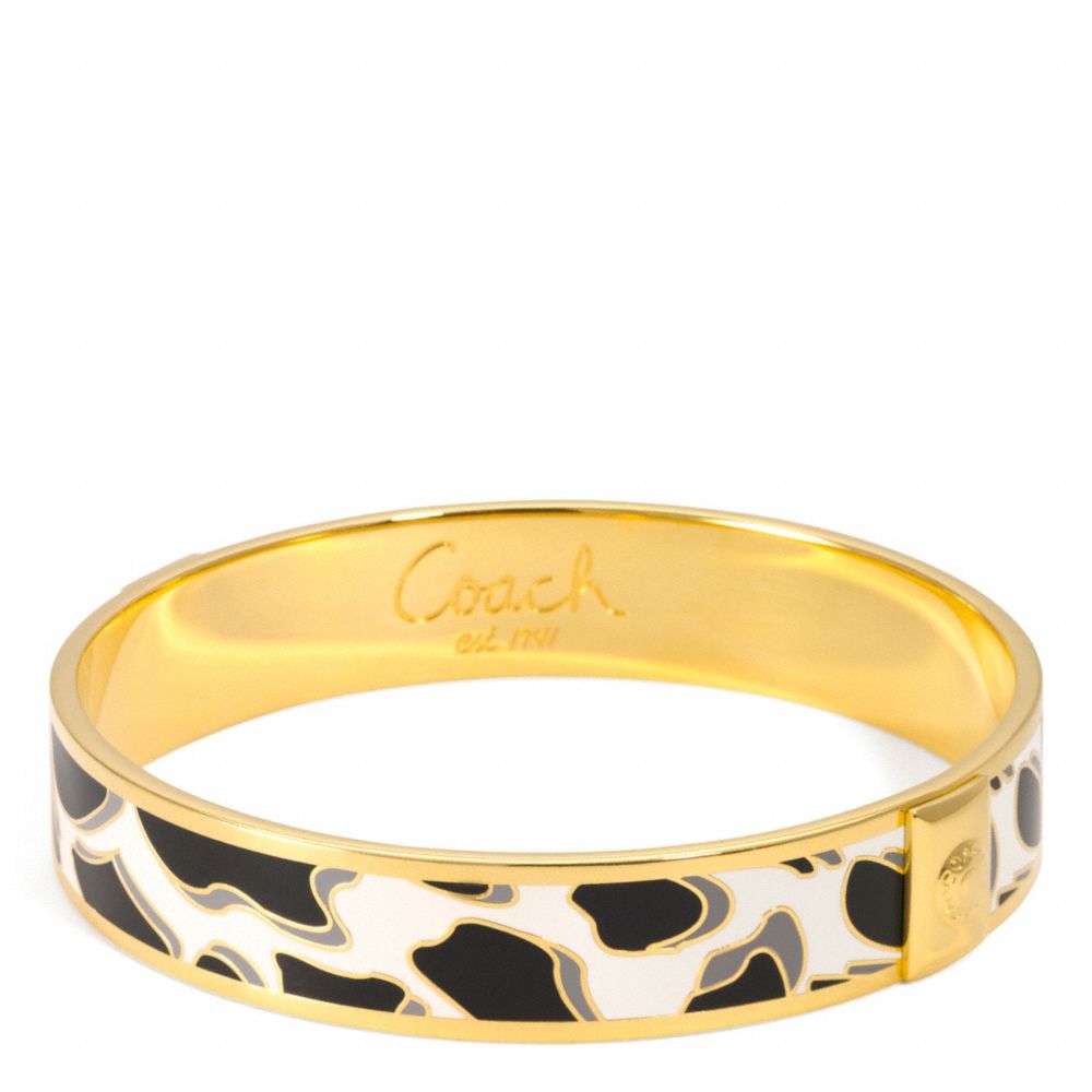 HALF INCH OCELOT BANGLE - f96180 - F96180GDBK