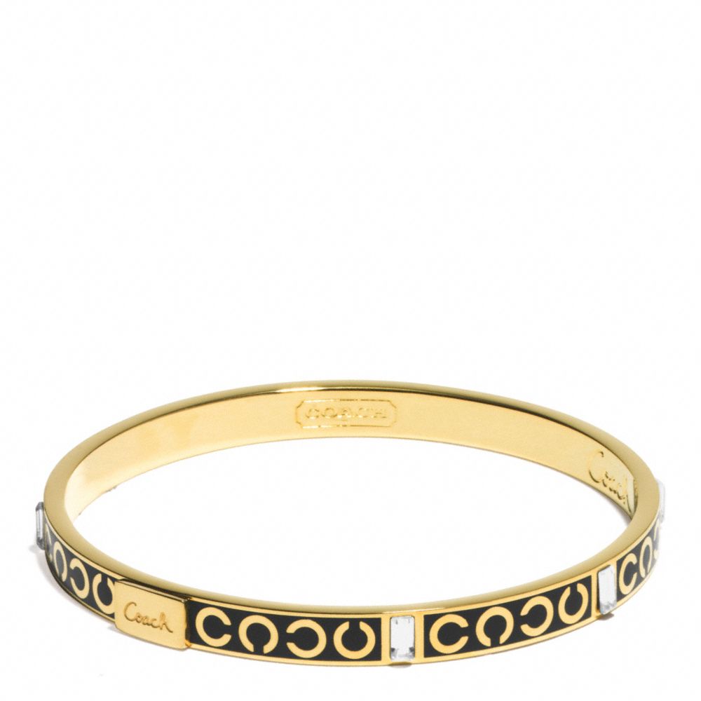 COACH THIN OP ART BAGUETTE BANGLE -  - f96184