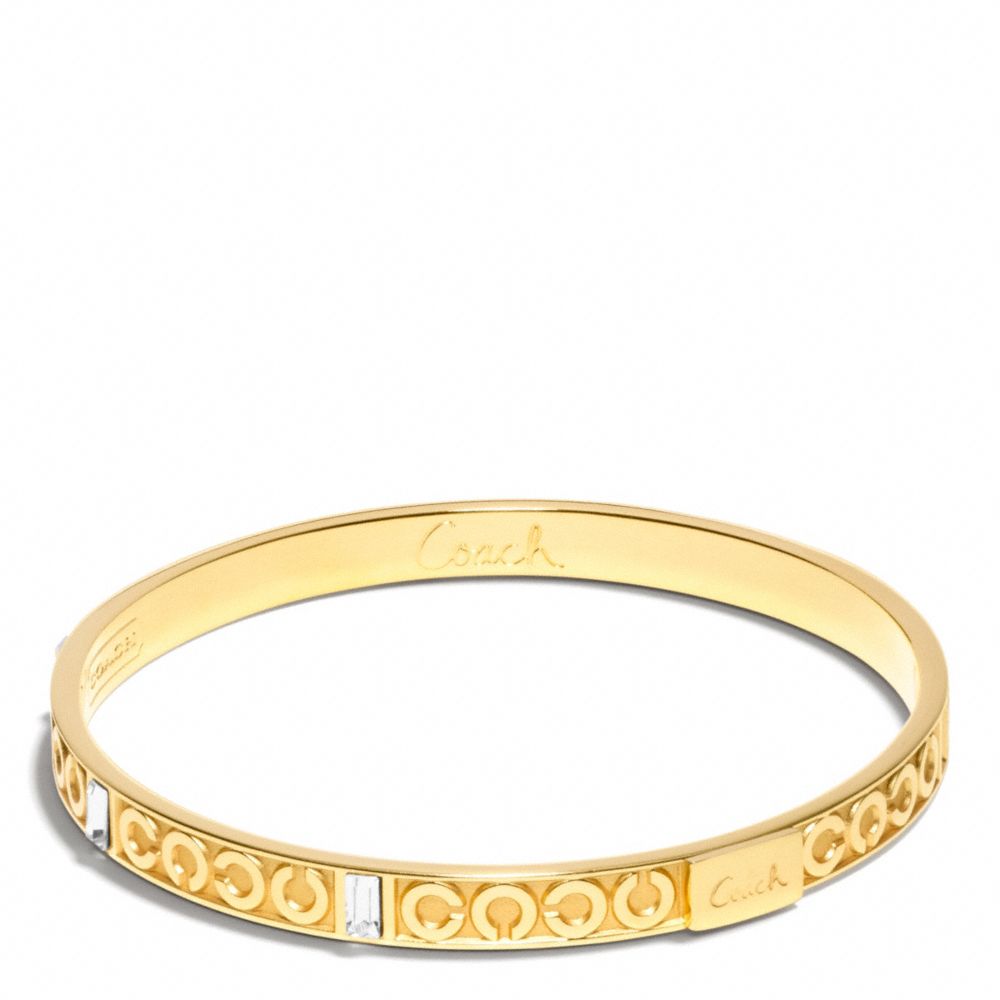 COACH F96184 - THIN OP ART BAGUETTE BANGLE ONE-COLOR