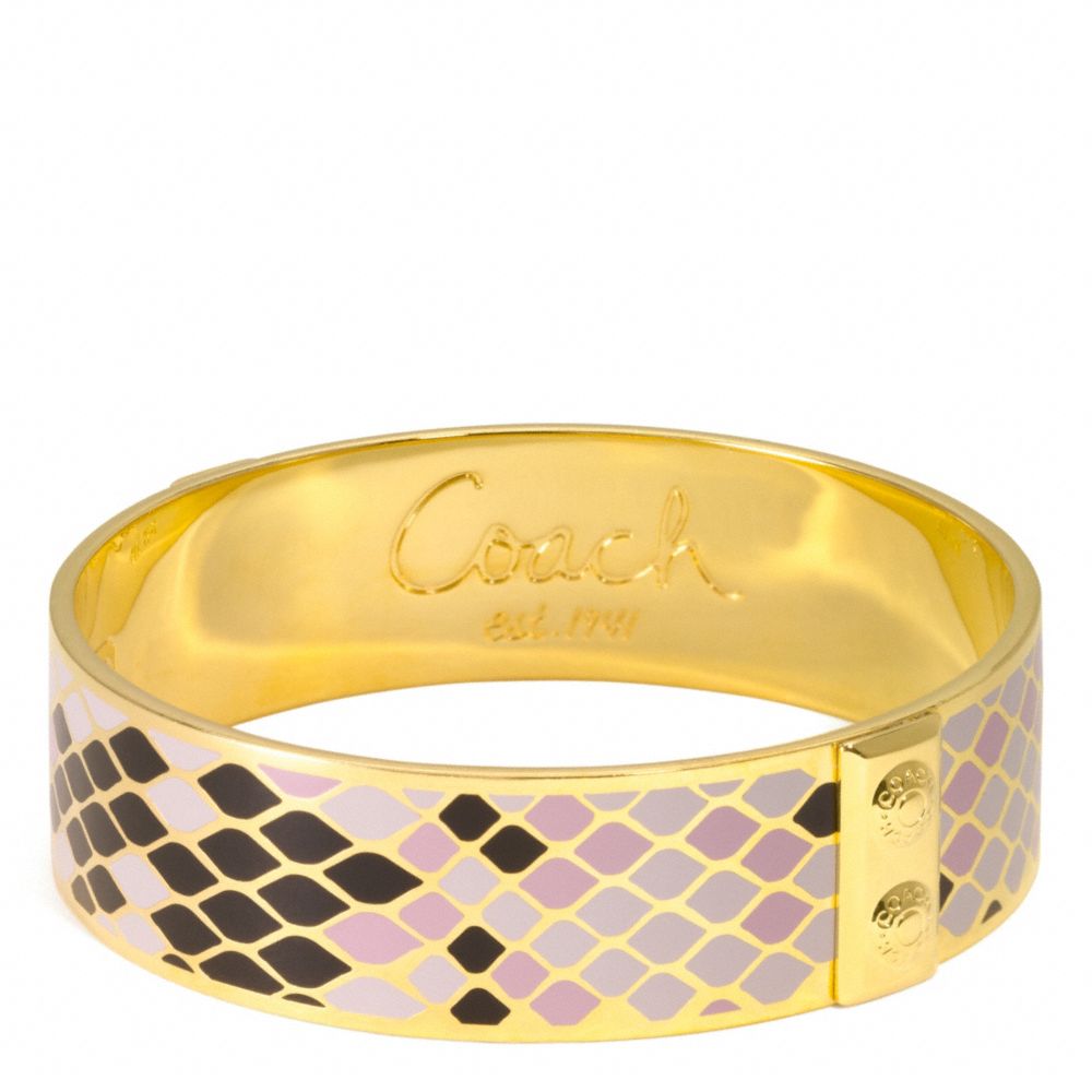 THREE QUARTER SNAKESKIN BANGLE COACH F96196