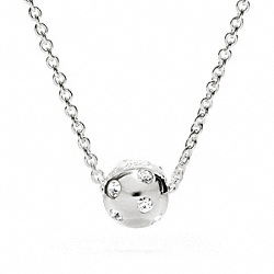 COACH F96203 - STERLING PAVE BALL NECKLACE ONE-COLOR