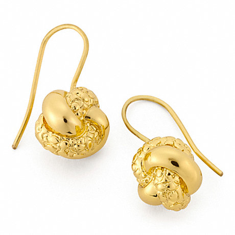 COACH F96239 KNOT EARRINGS ONE-COLOR
