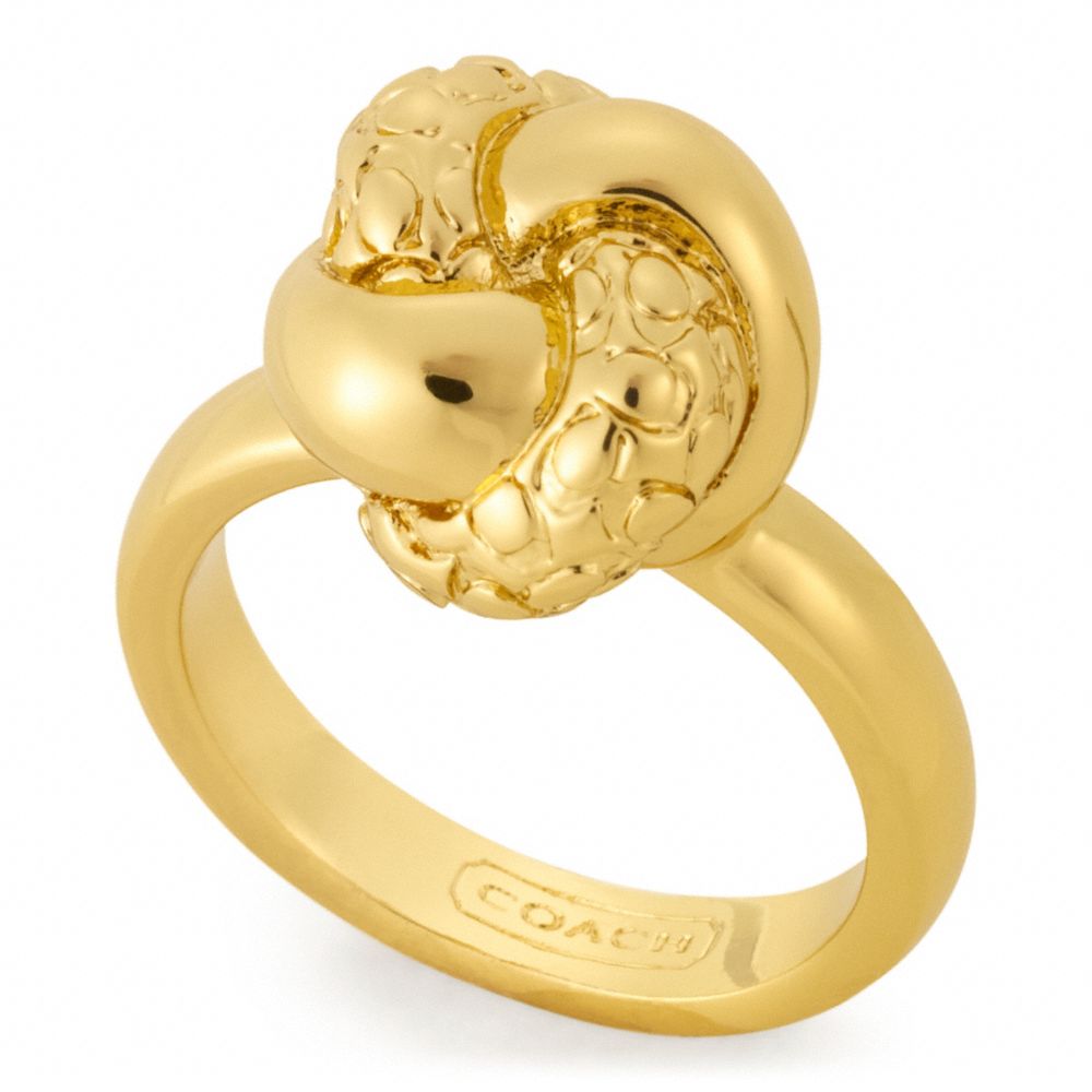 COACH f96241 KNOT RING 