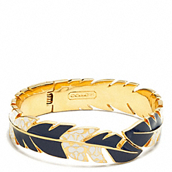 COACH HINGED FEATHER BANGLE - ONE COLOR - F96244