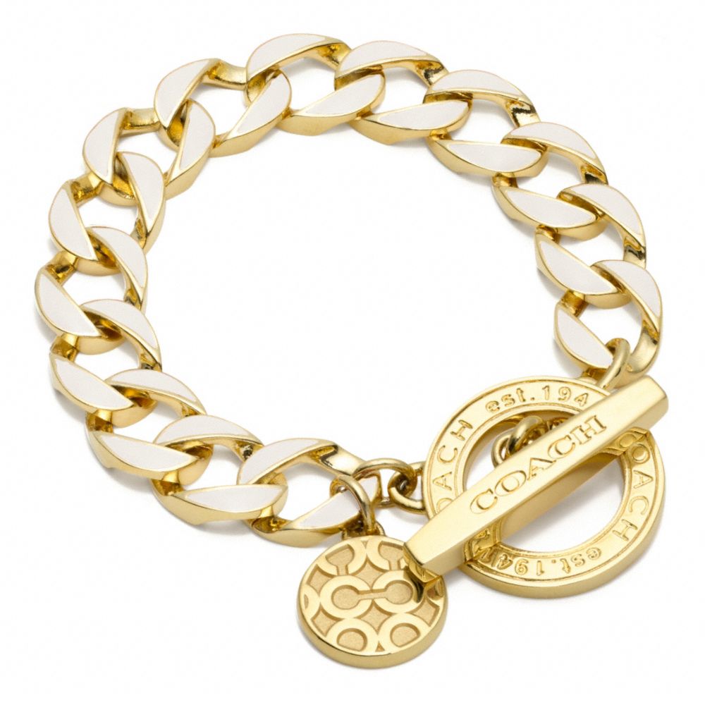 COACH F96252 TOGGLE CHAIN BRACELET ONE-COLOR