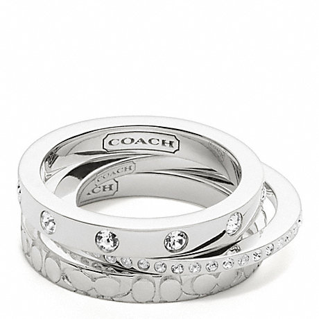 COACH F96281 STERLING STACKING RINGS ONE-COLOR