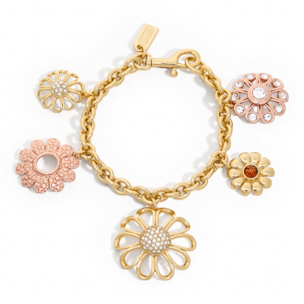 MULTI FLOWER CHARM BRACELET - f96294 - F96294MTI