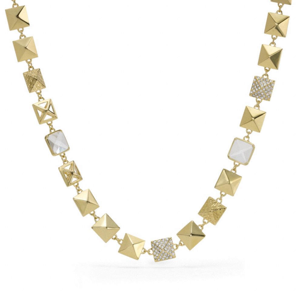 PYRAMID LONG NECKLACE COACH F96326