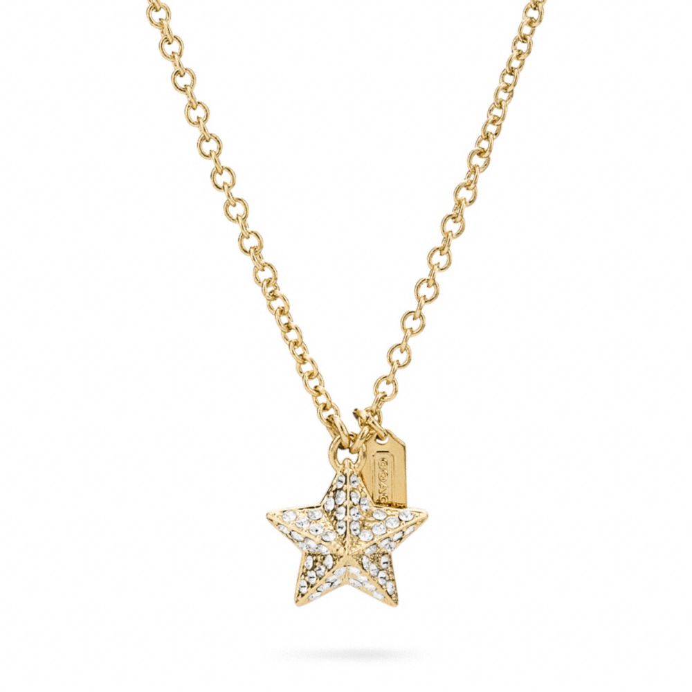 COACH F96340 - PAVE PYRAMID STAR NECKLACE ONE-COLOR