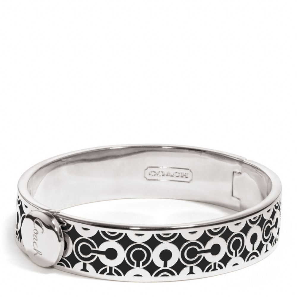 COACH HALF INCH HINGED OP ART BANGLE -  - f96345