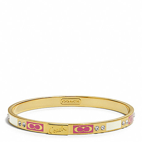 COACH F96347 THIN PAVE PATCHWORK BANGLE ONE-COLOR
