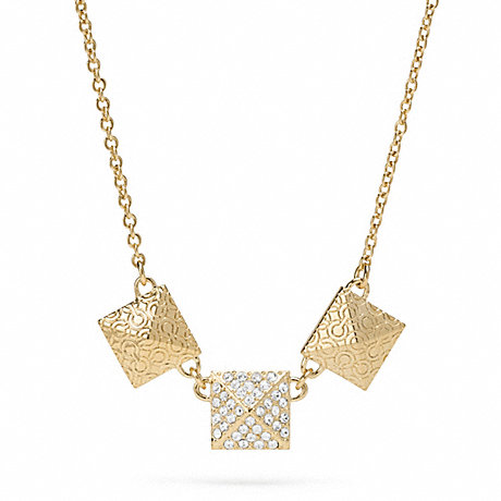COACH F96349 TRIPLE PYRAMID NECKLACE ONE-COLOR