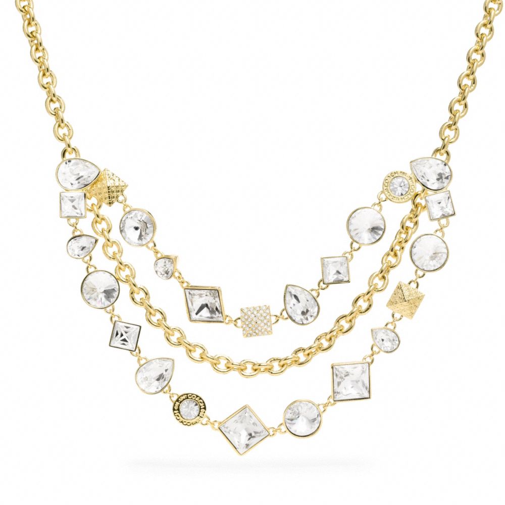 COACH F96350 - CRYSTAL CLUSTER NECKLACE ONE-COLOR