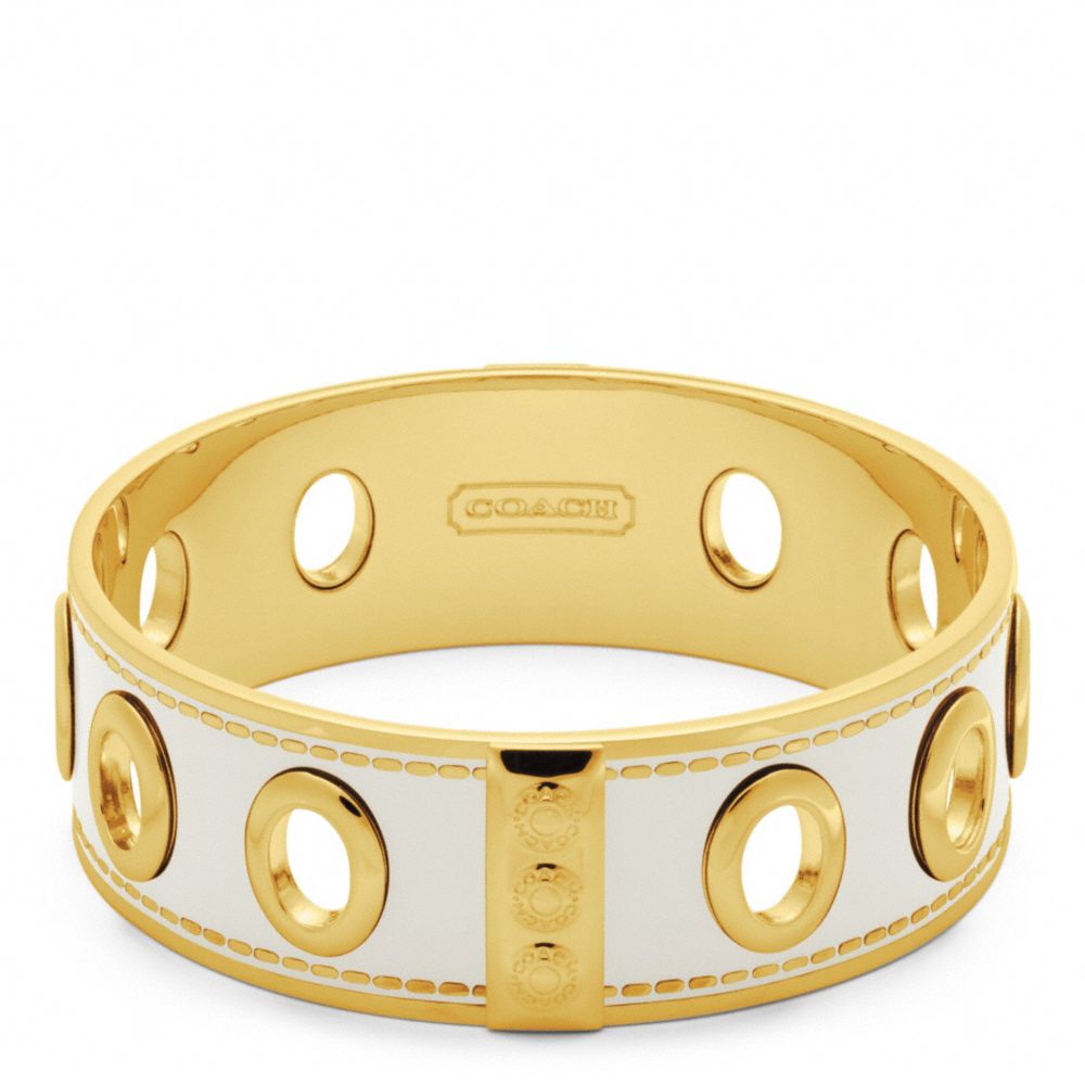 COACH THREE QUARTER INCH GROMMET BANGLE -  - f96353