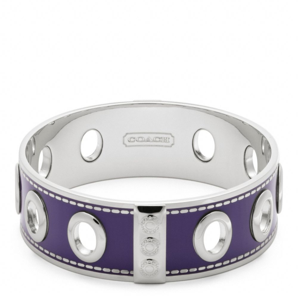COACH THREE QUARTER INCH GROMMET BANGLE - ONE COLOR - F96353